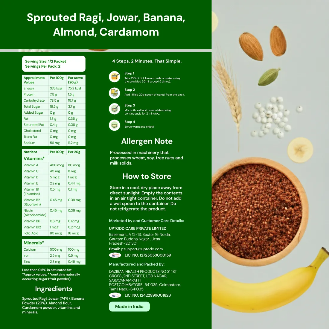 2 Minutes | Ready to Eat